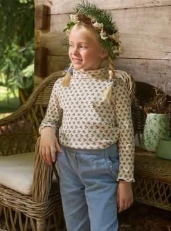 Sergent Major Pull, Gilet & Cardigan-Sous-pull &agrave; fleurs