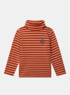 Sergent Major Pull, Gilet & Sweat-Sous-pull Rayé Orange