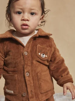 Sergent Major Chemise, T-shirt & Polo-Surchemise marron en velours côtelé