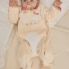 Sergent Major Pyjama & Grenouillère-Surpyjama nude en fourrure synth&eacute;tique