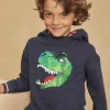 Sergent Major Tenues De Sport | Pull, Gilet & Sweat-Sweat &agrave; capuche bleu marine &agrave; manches longues