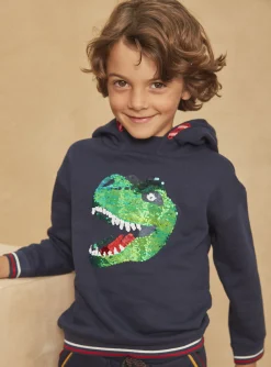 Sergent Major Tenues De Sport | Pull, Gilet & Sweat-Sweat à capuche bleu marine à manches longues