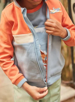 Sergent Major Pull, Gilet & Sweat-Sweat &agrave; capuche bleu azur