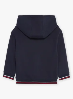 Sergent Major Tenues De Sport | Pull, Gilet & Sweat-Sweat &agrave; capuche bleu marine &agrave; manches longues