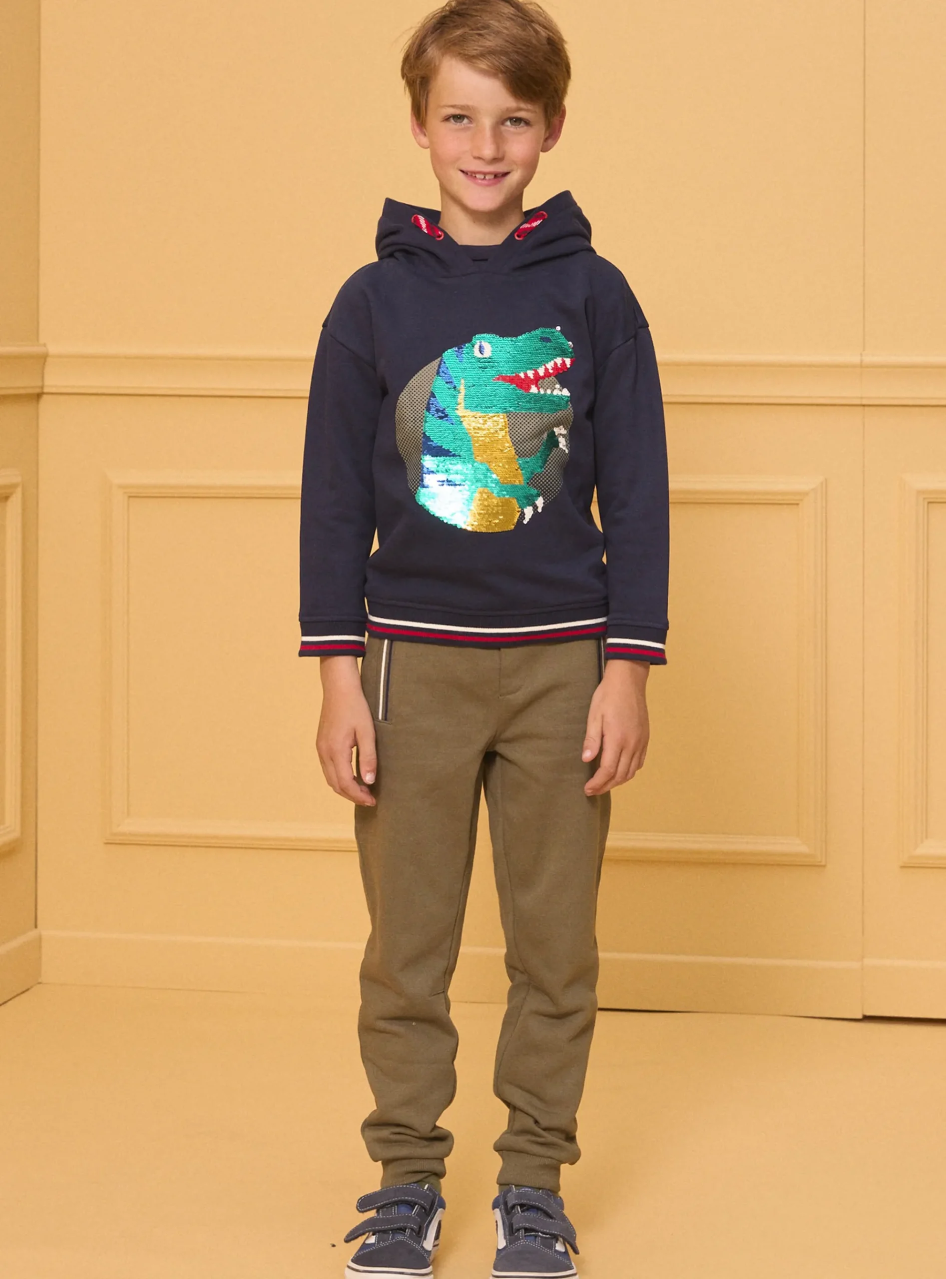Sergent Major Pull, Gilet & Sweat-Sweat à capuche Dinosaure