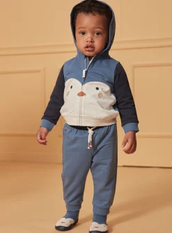Sergent Major Ensemble Jogging-Sweat &agrave; capuche tricolore macareux