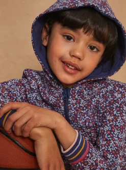 Sergent Major Tenues De Sport-Sweat &agrave; capuche violet &agrave; imprim&eacute; fleuri