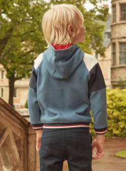 Sergent Major Pull, Gilet & Sweat-Sweat &agrave; capuche zipp&eacute; Dino