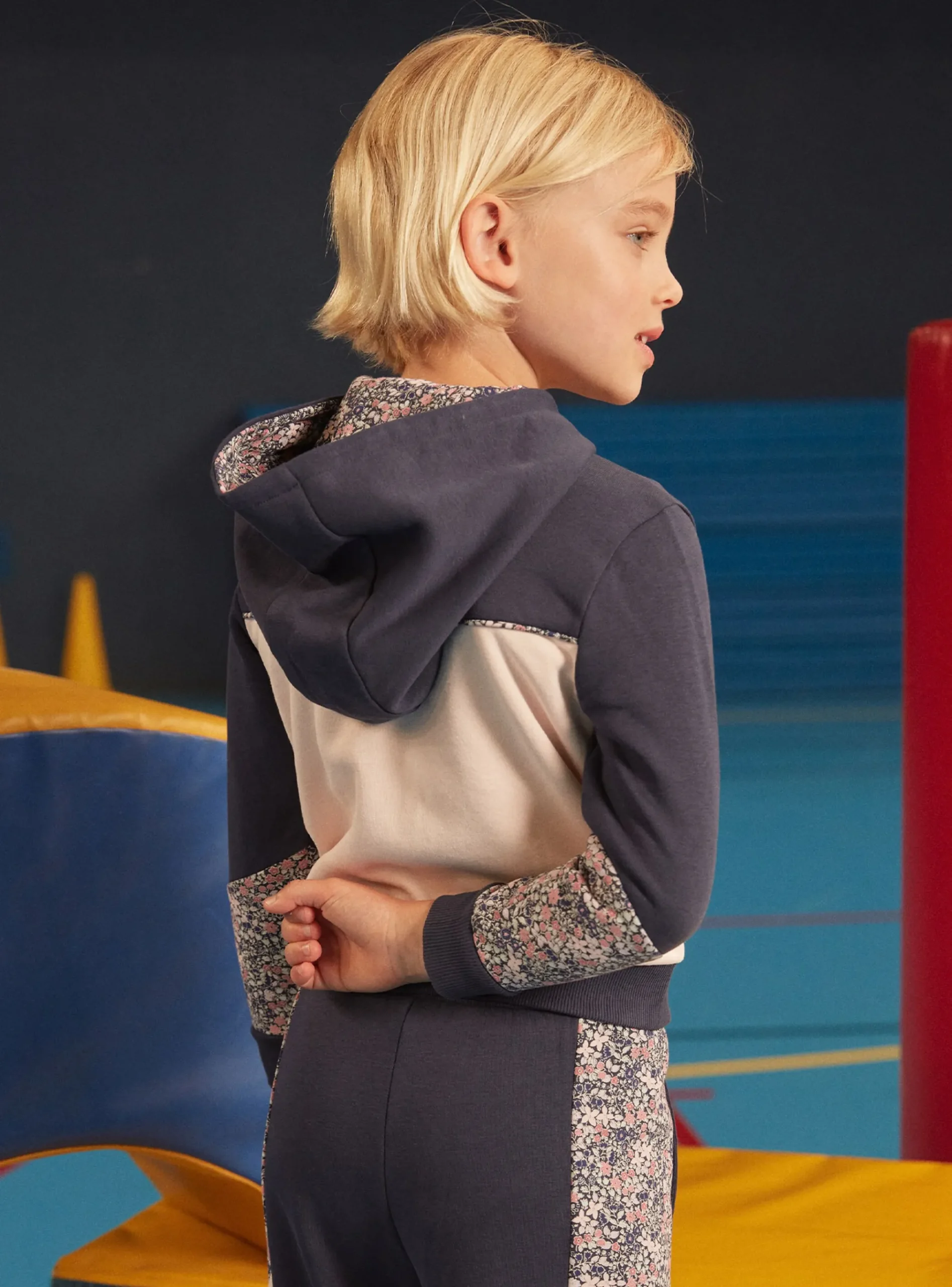 Sergent Major Tenues De Sport-Sweat à capuche zippé fleuri