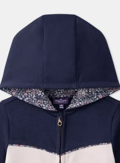 Sergent Major Tenues De Sport-Sweat à capuche zippé fleuri