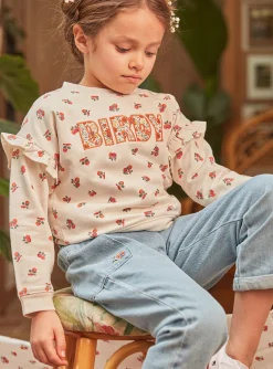 Sergent Major Blouse & T-shirt-Sweat ivoire &agrave; imprim&eacute; fruits