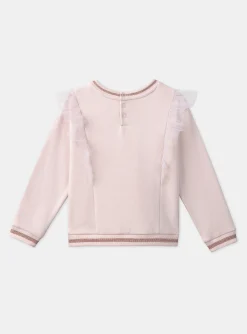 Sergent Major Pull, Gilet & Cardigan-Sweat rose &agrave; volants
