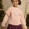 Sergent Major Blouse & T-shirt-Sweat rose doubl&eacute; polaire