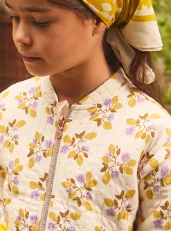 Sergent Major Pull, Gilet & Cardigan-Teddy &agrave; fleurs en tubique