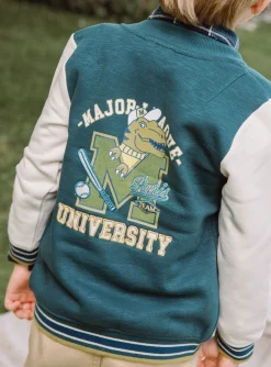 Sergent Major Pull, Gilet & Sweat-Teddy vert &eacute;meraude et &eacute;cru