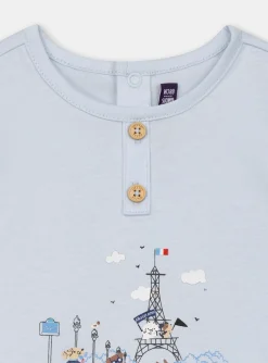 Sergent Major Chemise, T-shirt & Polo-Tee Shirt Bleu ciel