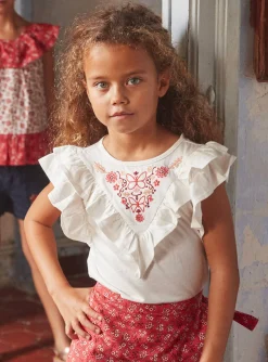 Sergent Major Blouse & T-shirt-Tee Shirt Manches Courtes Ecru