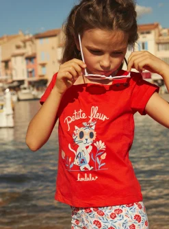 Sergent Major Blouse & T-shirt-Tee Shirt Manches Courtes Rouge