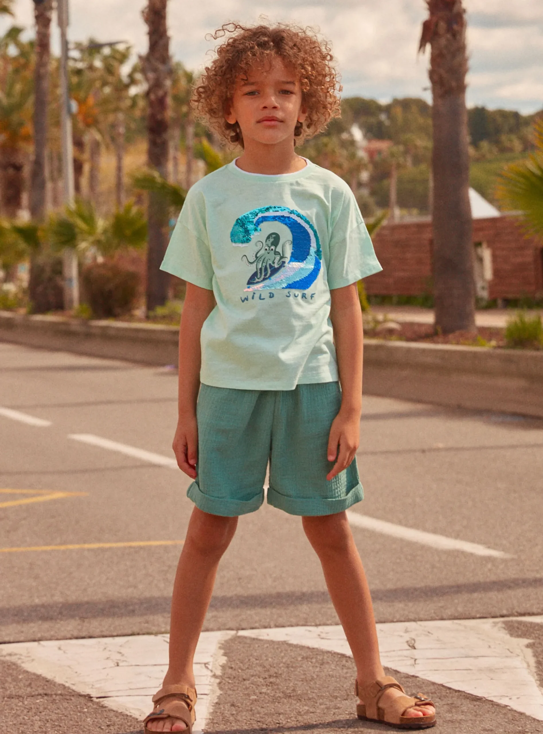 Sergent Major T-shirt & Polo-Tee Shirt Manches Courtes Vert