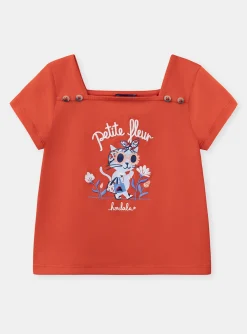 Sergent Major Blouse & T-shirt-Tee Shirt Manches Courtes Rouge