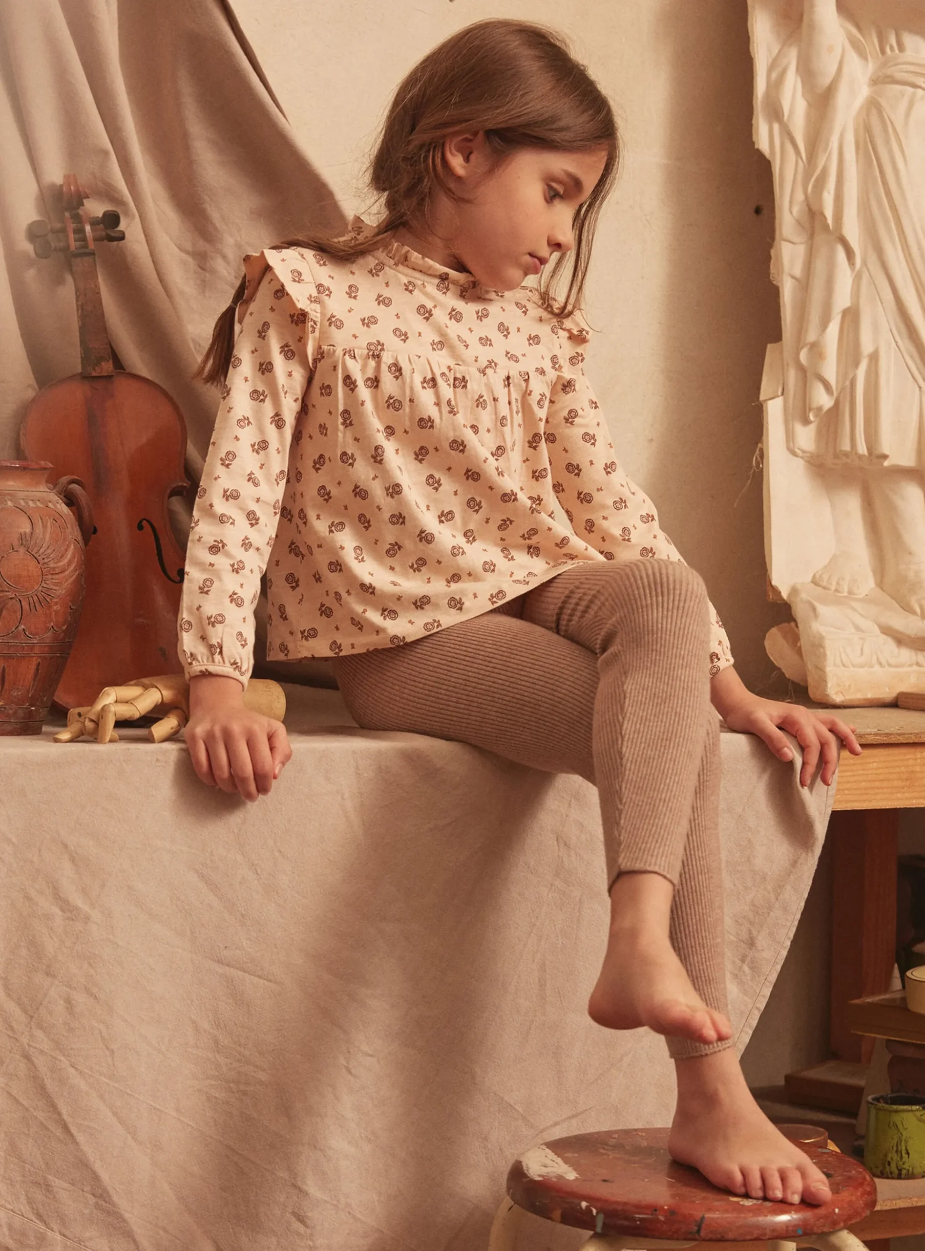 Sergent Major Blouse & T-shirt-Tee Shirt Manches Longues Rose