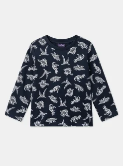 Sergent Major T-shirt & Polo-Tee Shirt Manches Longues Bleu nuit