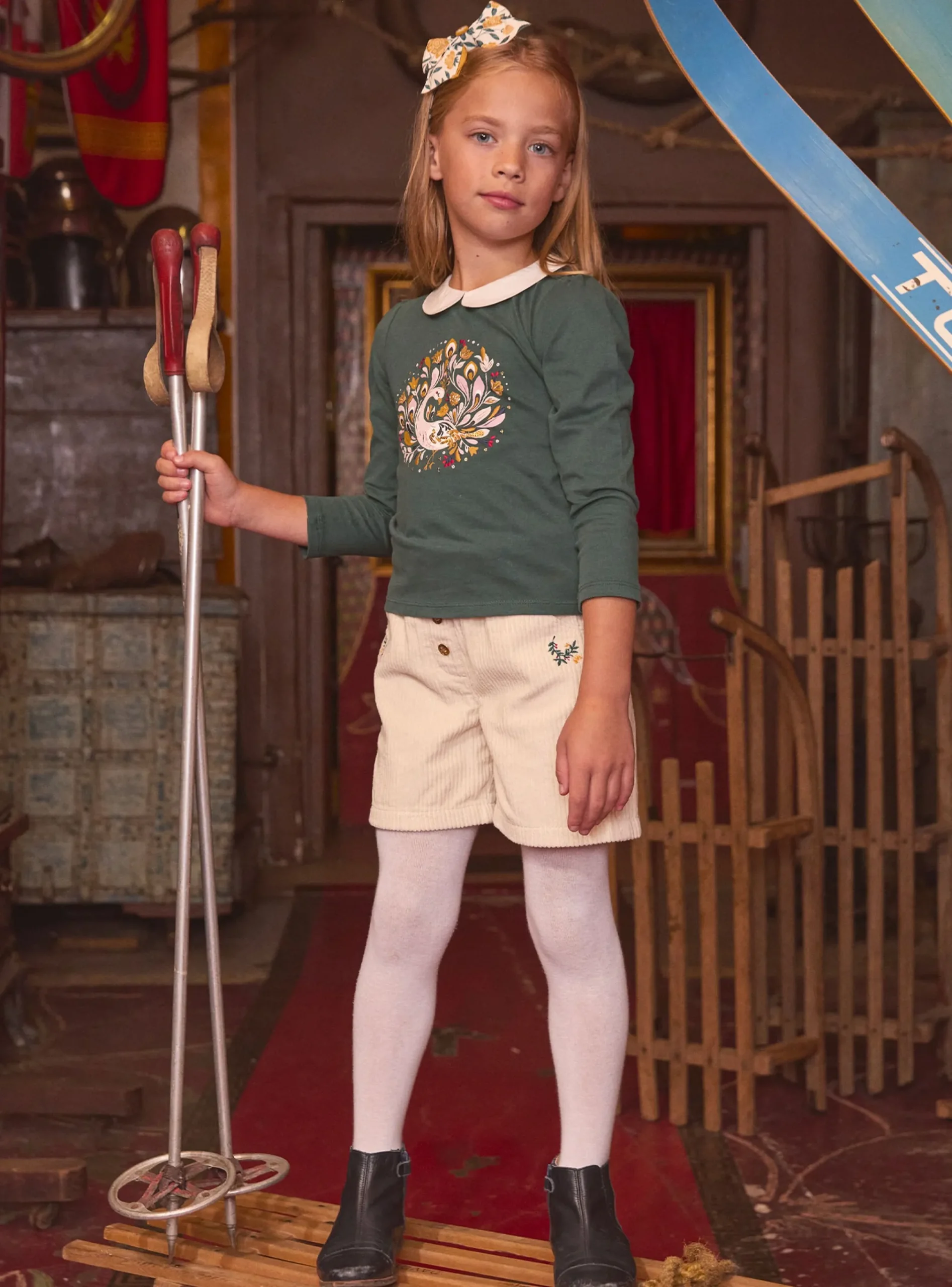 Sergent Major Blouse & T-shirt-Tee Shirt Manches Longues Vert