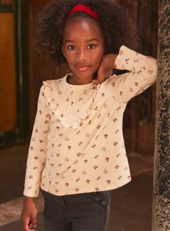 Sergent Major Blouse & T-shirt-T-shirt  &agrave; fleurs