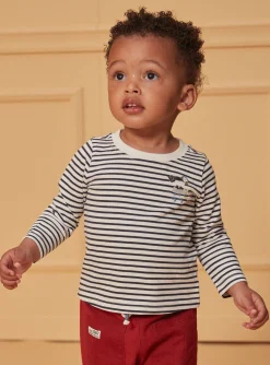 Sergent Major Chemise, T-shirt & Polo-Tshirt à manches longues rayé