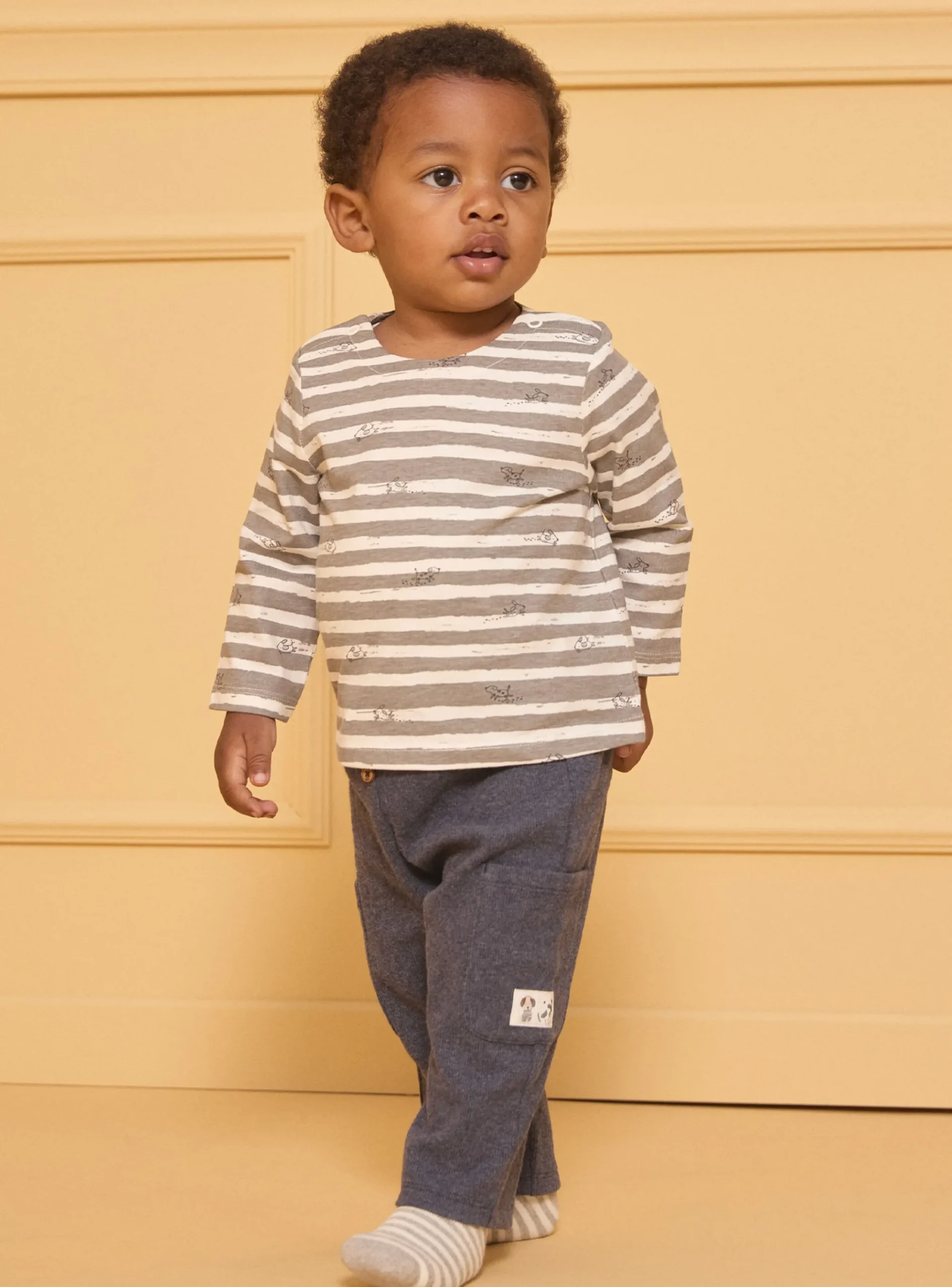 Sergent Major Chemise, T-shirt & Polo-Tshirt à manches longues rayé