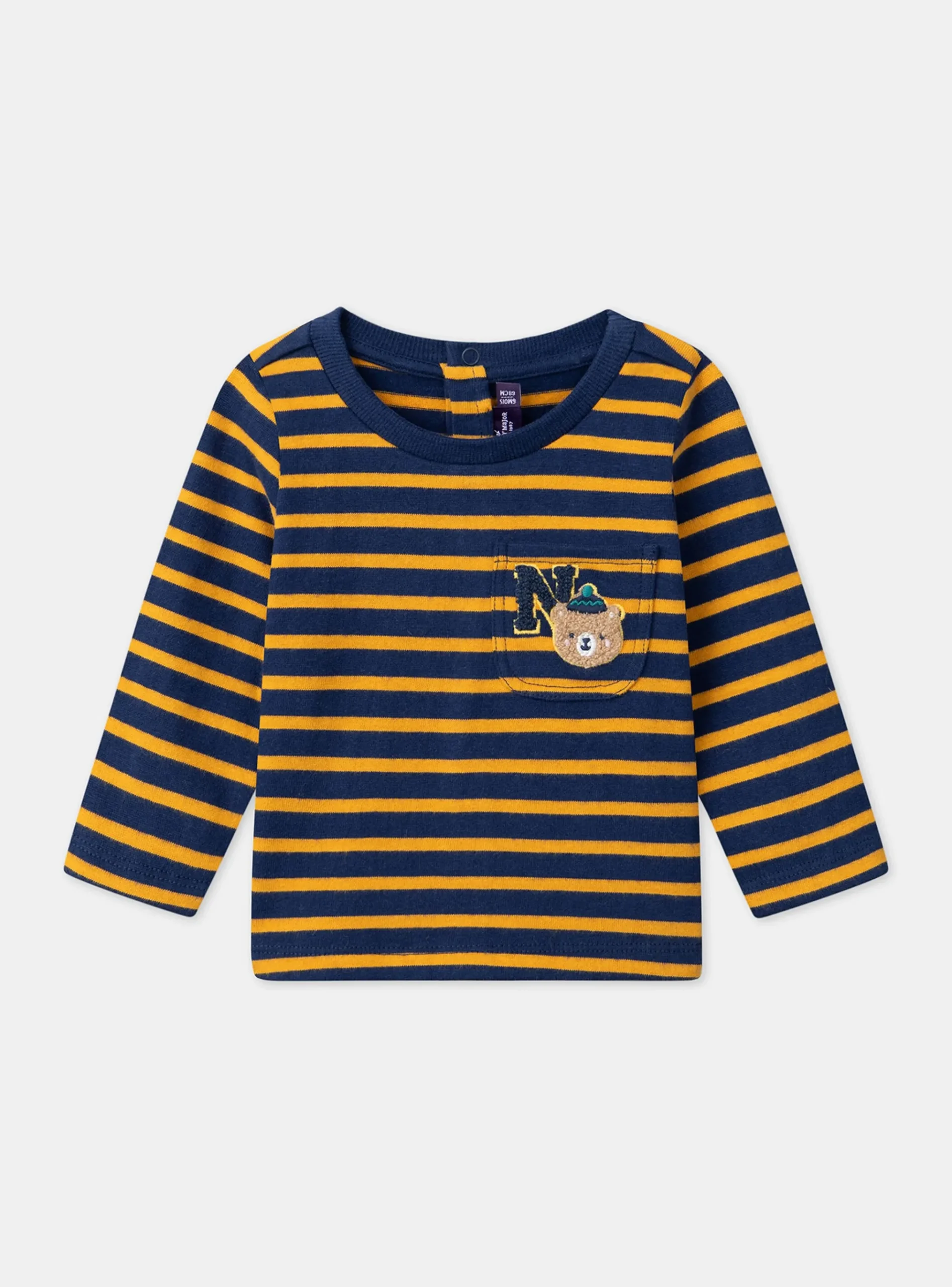 Sergent Major Chemise, T-shirt & Polo-Tshirt à manches longues rayé