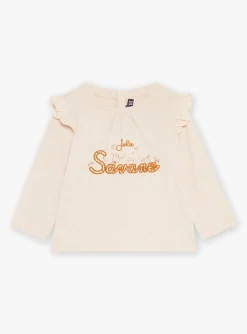Sergent Major T-shirt & Blouse-T-shirt beige &agrave; manches longues