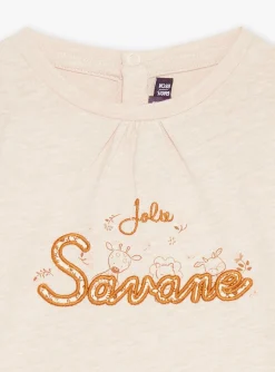 Sergent Major T-shirt & Blouse-T-shirt beige &agrave; manches longues