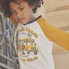 Sergent Major T-shirt & Polo-T-shirt blanc &agrave; motif bus scolaire