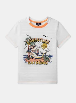 Sergent Major T-shirt & Polo-T-shirt blanc à motif requin en jersey