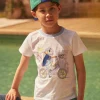 Sergent Major T-shirt & Polo-T-shirt blanc et bleu &agrave; manches courtes