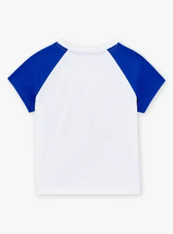 Sergent Major T-shirt & Polo-T-shirt blanc et bleu &agrave; manches courtes