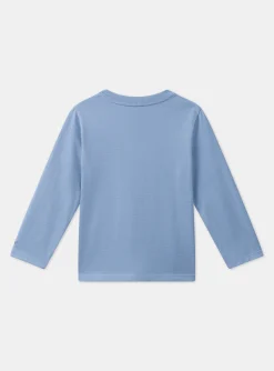 Sergent Major T-shirt & Polo-T-shirt bleu ciel en jersey &agrave; motif blaireau guitariste