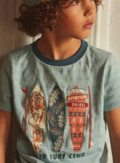 Sergent Major T-shirt & Polo-T-shirt bleu d&eacute;cor surf