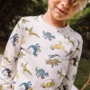 Sergent Major T-shirt & Polo-T-shirt &eacute;cru &agrave; imprim&eacute; dinosaures