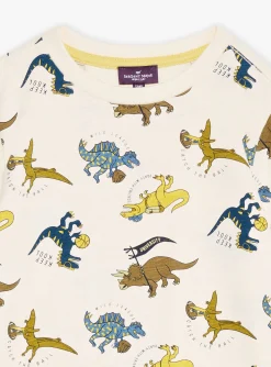 Sergent Major T-shirt & Polo-T-shirt &eacute;cru &agrave; imprim&eacute; dinosaures