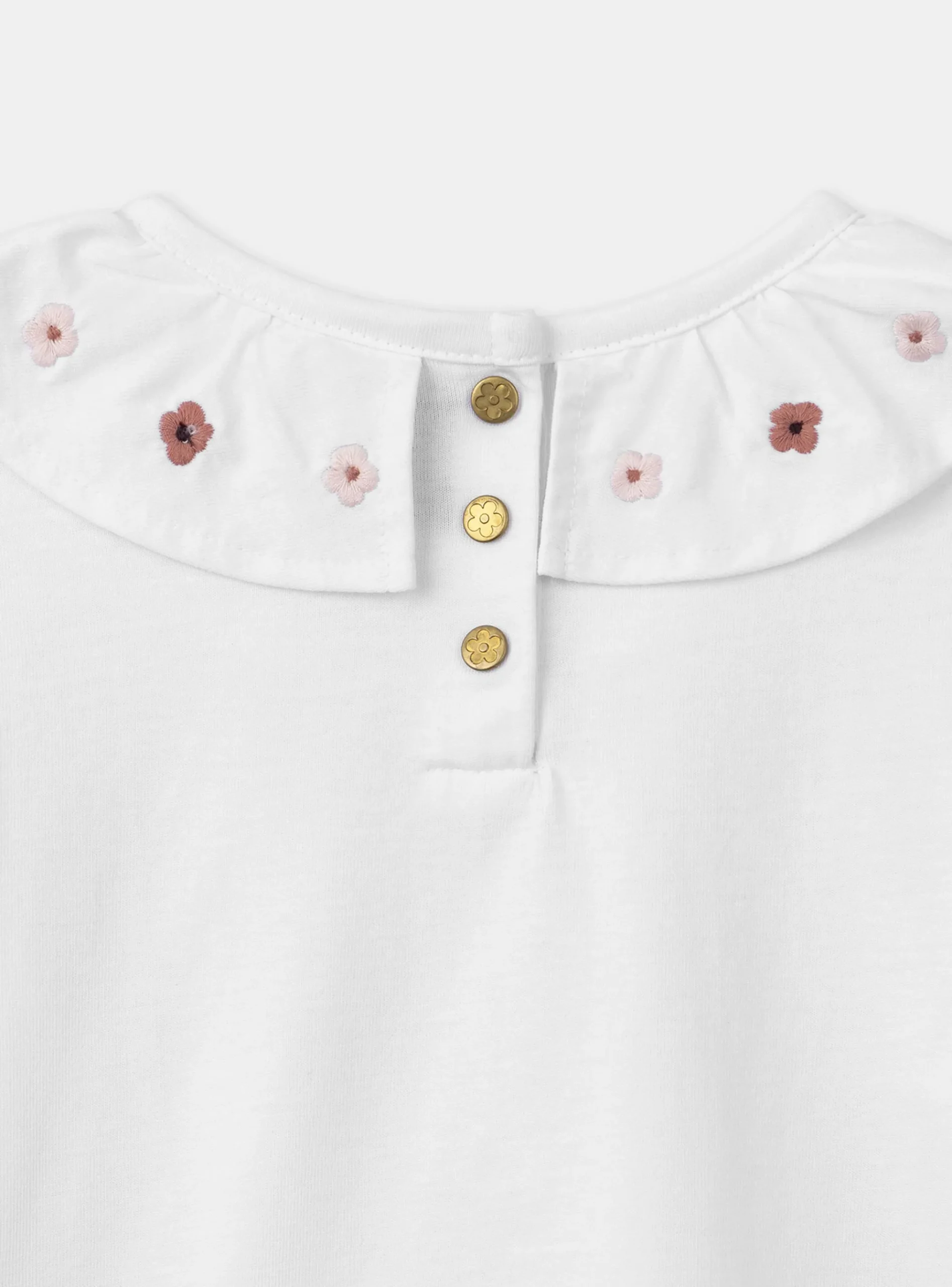 Sergent Major Blouse & T-shirt-T-shirt écru brodé