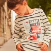 Sergent Major T-shirt & Polo-T-shirt &eacute;cru et noir esprit marini&egrave;re