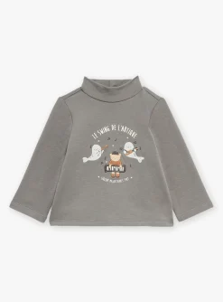 Sergent Major Chemise, T-shirt & Polo-T-shirt gris moyen en molleton