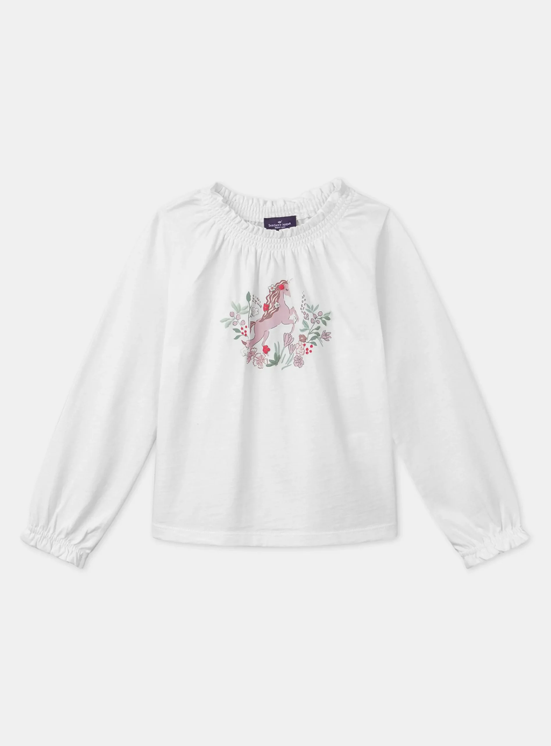 Sergent Major Blouse & T-shirt-T-shirt licorne et fleurs