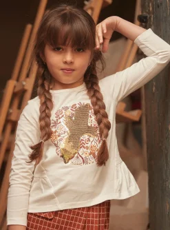 Sergent Major Blouse & T-shirt-T-shirt manches longues &agrave; sequins