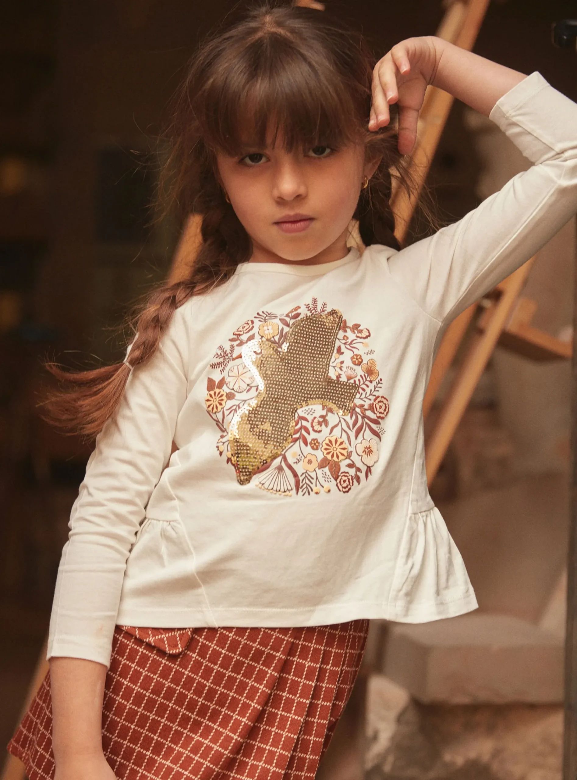 Sergent Major Blouse & T-shirt-T-shirt manches longues à sequins