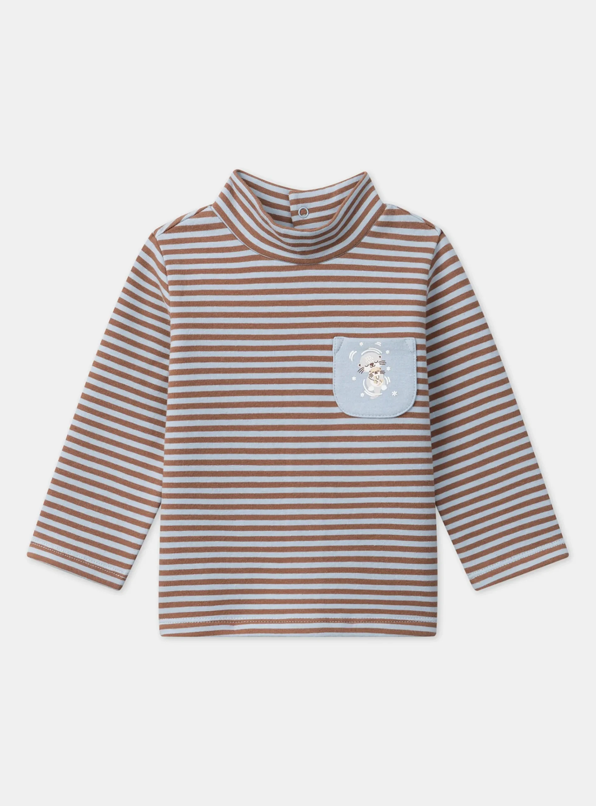 Sergent Major Chemise, T-shirt & Polo-Tshirt manches longues à col montant