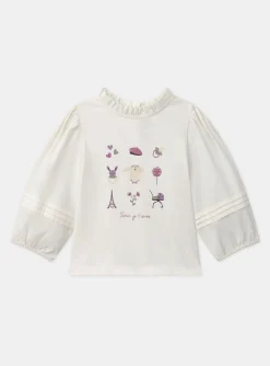 Sergent Major T-shirt & Blouse-Tshirt manches longues avec manches bouffantes