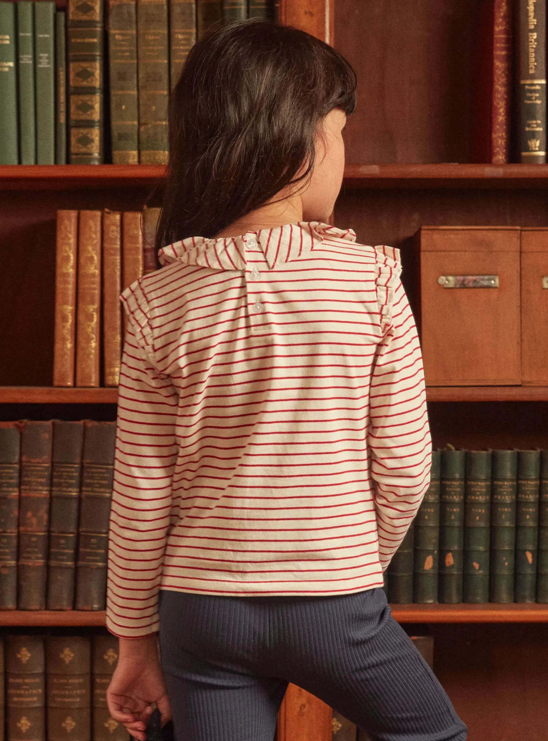Sergent Major Blouse & T-shirt-T-shirt marinière à volants